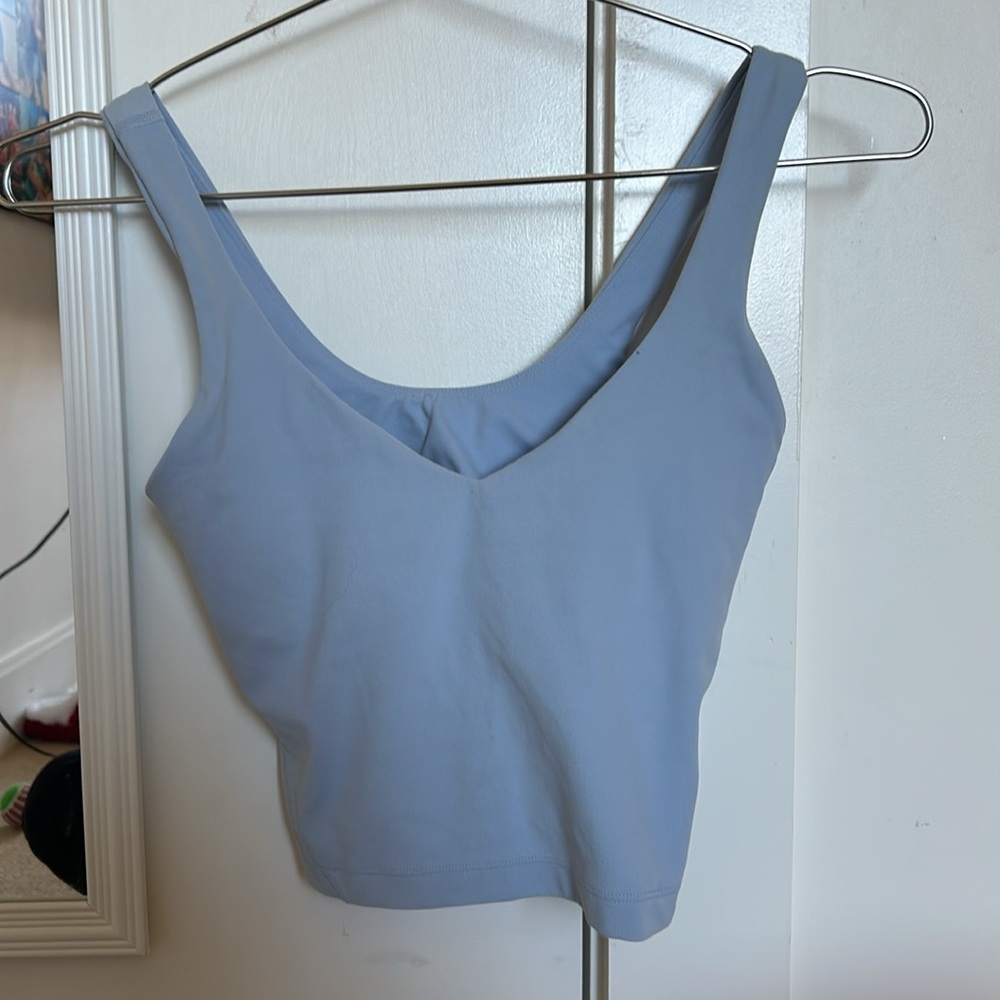 Align tank cropped light purple